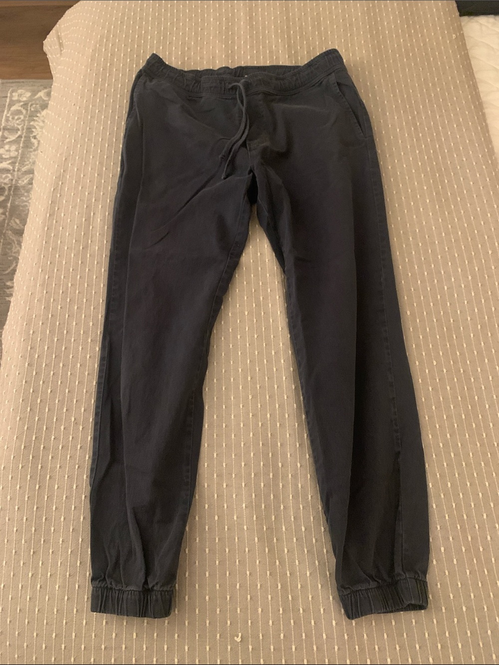 Men's American Giant Navy Jogger Pants - Classic Casual Comfort